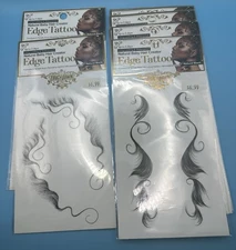 Waterproof Temporary Edge Tattoo Sticker Hair Hairline Body Art ~Lot of 11 #C110