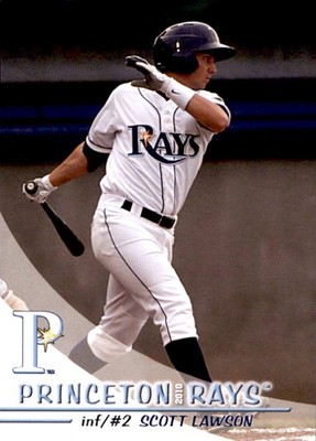 2010 Princeton Rays Grandstand #19 Scott Lawson Grapevine Texas TX Baseball Card