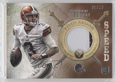 2012 Topps Valor Field Armor Patch Speed 28/70 Brandon Weeden #FAP-BW Patch v7j