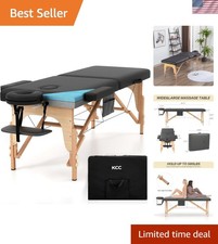 Memory Foam Massage Table - Portable, Foldable  Height Adjustable, 84"