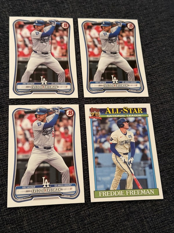 Freddie Freeman-Lot-4 MLB CARDS-Topps 2026 1991 All-Stars #91AS-22 LA Dodgers