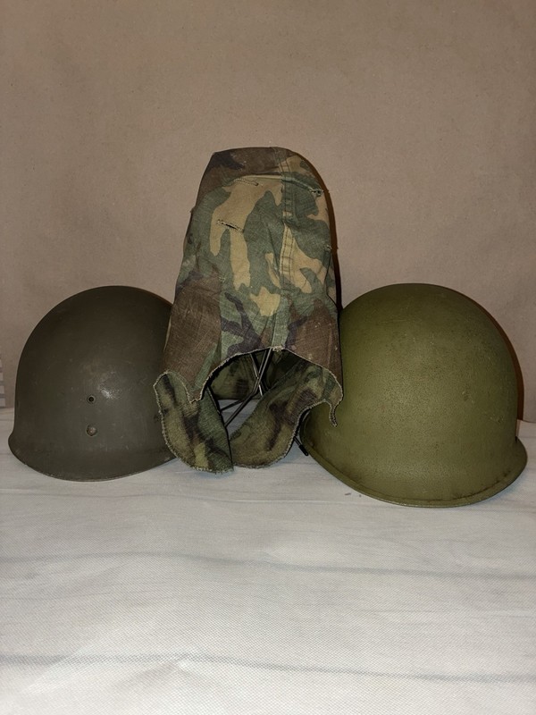 VINTAGE MILITARY HELMET WITH CAPAC LINER