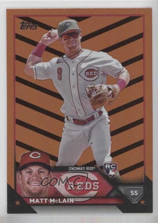 2023 Topps Update Orange & Black Foil Matt McLain #US199 sl3