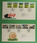 DR WHO 1990s GB 2 FDC SPORTS COMBO R86502