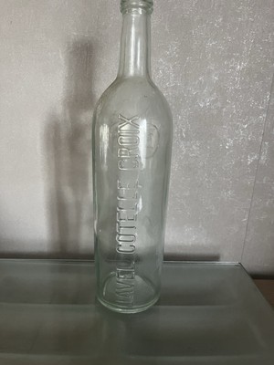 Alte WERBEFLASCHE Gussglas ECF JAVEL COTELLE CROIX um 1930