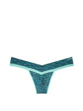 Victoria's Secret PINK Seamless Thong Panty Teal Marl