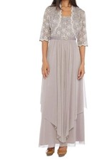 R M Richards Formal Dress with Jacket Size 4   Elegant Evening Set
