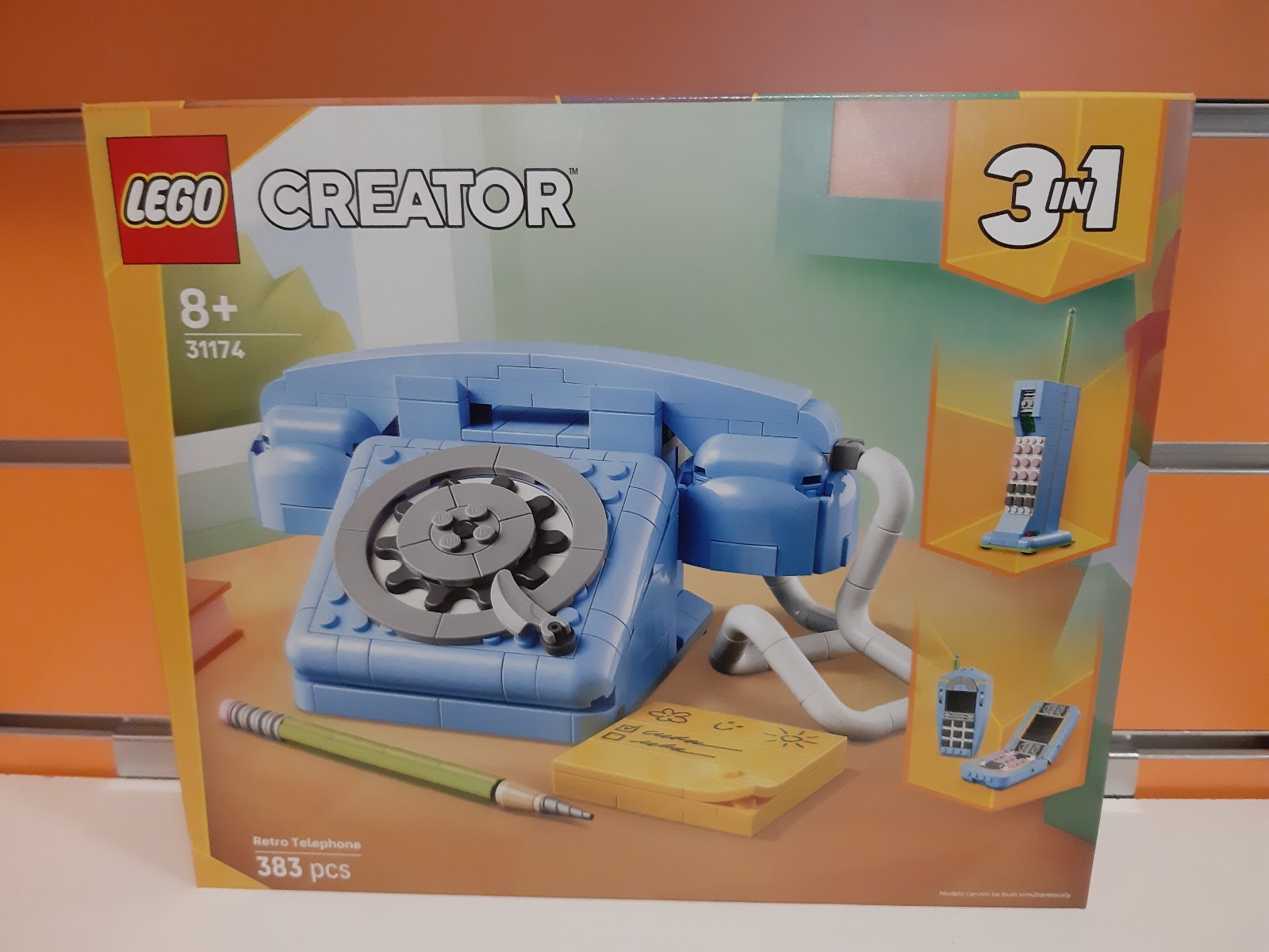 LEGO Creator 31174 Telefono Retrò 3-in-1 - Gioco Educativo e Creativo