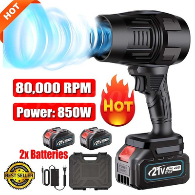 #ad 21V Electric Leaf Blower 80000 RPM Portable Handheld Blower For Patio Cleaning $38.86