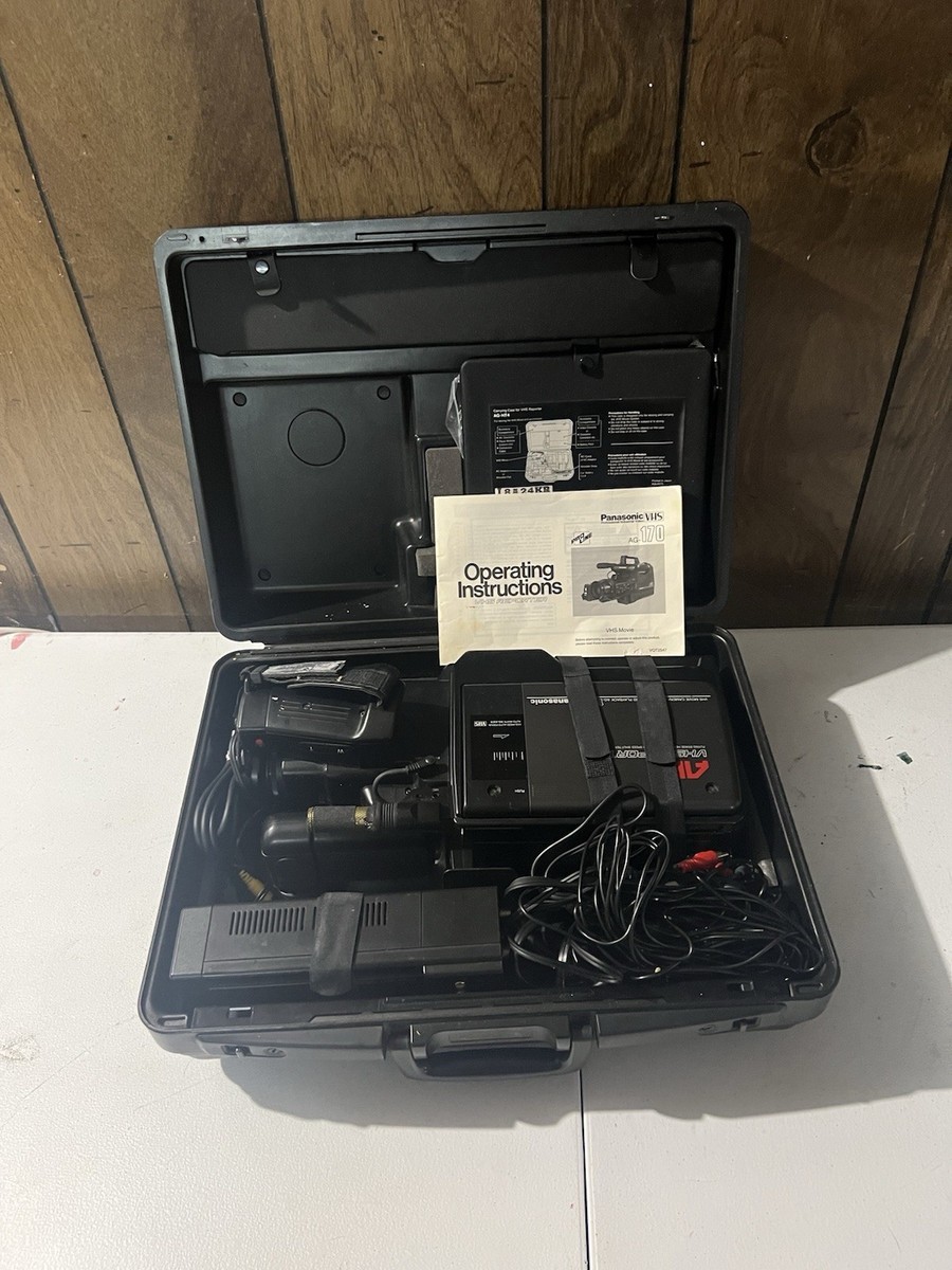 Panasonic AF Piezo VHS Reporter Camera AG-170 Pro Line Case