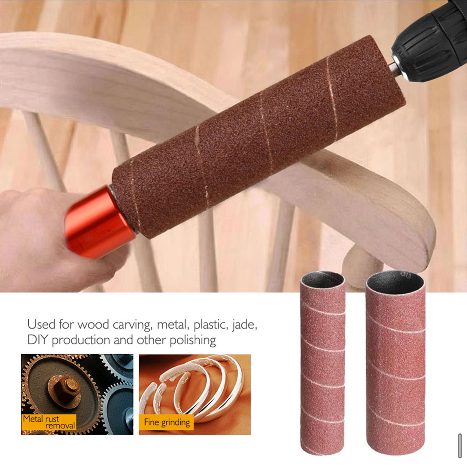 Sanding Drum Spindle Spindle Sander Adapter 1.5in For Woodworking☜