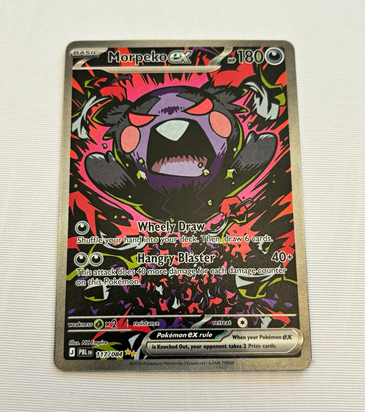 2026 Pokemon Pitch Black Morpeko ex Special Illustration Rare #117/084