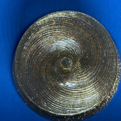MURANO Venetian Gold Swirl Champagne Coupe Glass - Picture 5 of 5