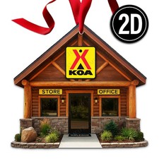 KOA Campground Acrylic Christmas Ornament RV Park Camping Travel Gift 020