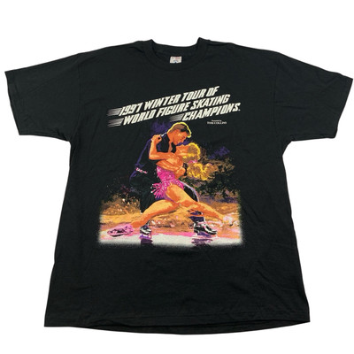 Vintage 1997 Winter Tour Figure Skating Champions Shirt 90s US Olympics XL USA