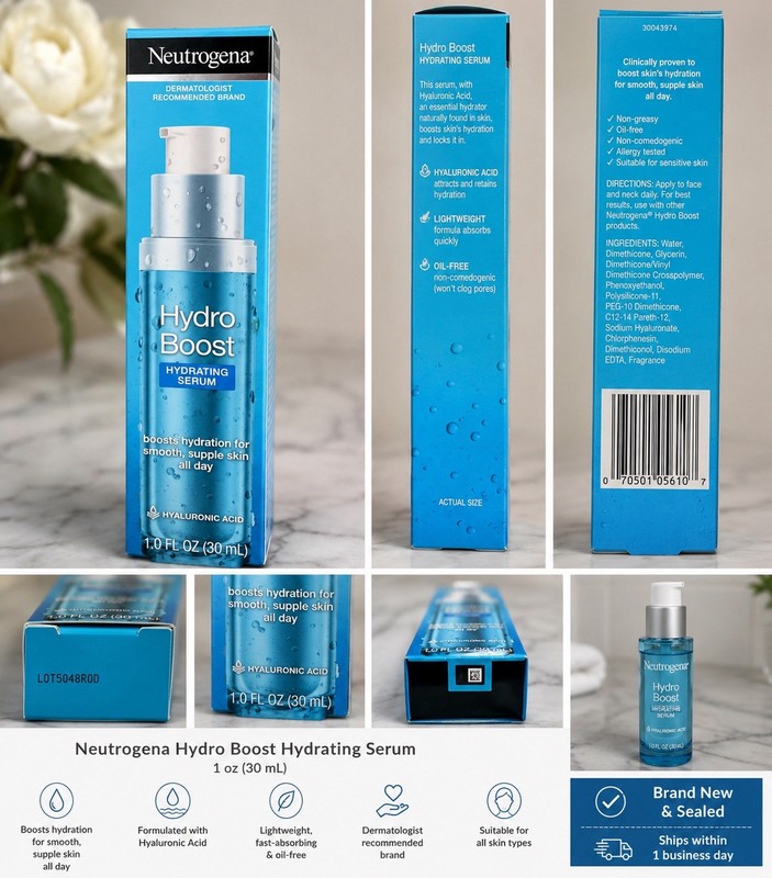 Neutrogena’s Supercharged Hydro-Boost *Serum Booster* 1 oz. (30ml) new-boxed