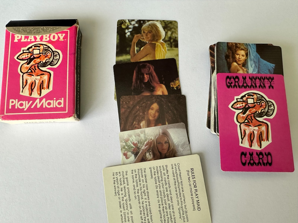 VINTAGE 1974 COLLECTIBLE PLAYBOY MAID CLASSIC PLAYMATES OLD MAID