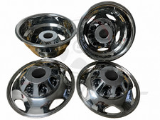 2011-up For Silverado 3500 17 Stainless Steel Dually Wheel Simulators Dual Rim