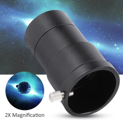2X Magnification Eyepiece Comfortable Viewing For 1.25in Reflecting Astronomi CB
