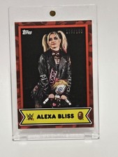 Topps 2025 WWE X Bape Alexa Bliss #32 Red Camo Serial Numbered 108/199