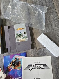 Jackal CIRCLE SEAL 1ST PRINT NES Nintendo  CIB Complete  MINT 100% Original 💥