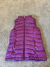 Patagonia Down Sweater Vest Girls Size XL 14 Purple STY68227FA18 Warm Winter
