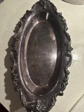 Reed & Barton King Francis X-Large Handled Metal Serving Tray Silverplate