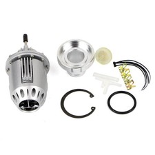 FOR HKS CAR SQV 4 TURBO BLOW OFF VALVE PULL-TYPE SSQV BOV WITH ADAPTER SILVER