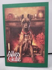 Geburtstagskarte Hund 17x12 mit Umschlag Geburtstag Karte Handgemacht NEU