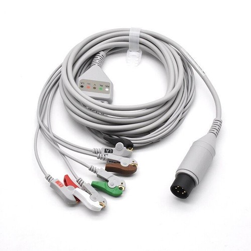 Nihon Kohden ECG Compatible 6 Pin 3 Leads - Snap - Picture 7 of 7