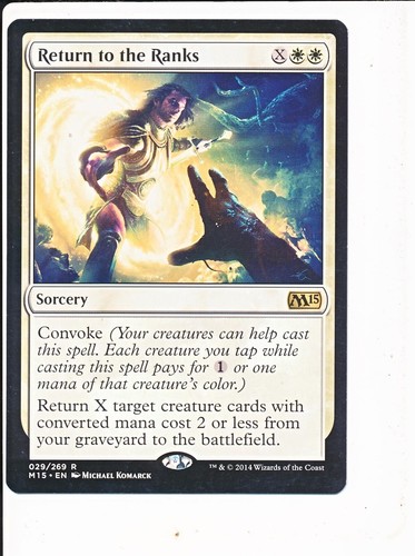 Return to the Ranks - Core Set 2015 M15 - Magic the Gathering MTG - LP ...