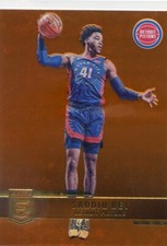 2021-22 PANINI DONRUSS ELITE ORANGE PARALLEL SADDIQ BEY PISTONS NO. 198