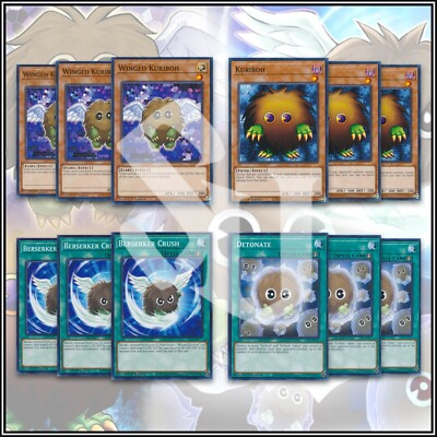 #ad YuGiOh KURIBOH DECK 12 1st Edition Winged Berserker Crush Detonate🔥 $8.00