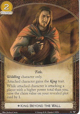 3 x King Beyond the Wall AGoT LCG 2.0 Game of Thrones There Is My Claim 79