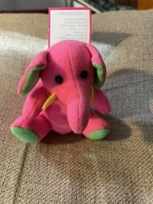Stuffins Lumpys Gang Mini Bean Bag 1997 Lumpy Pink Elephant