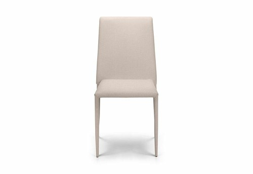 Julian Bowen Jazz Slate Grey Linen and Sand Linen Fabric Dining Chair - Picture 2 of 3