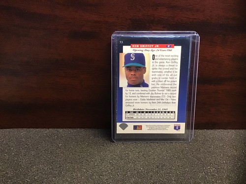 Ken Griffey, Jr 1994 Upper Deck Electric Diamond The Future is Now Insert #53 🔥 - Picture 2 of 2