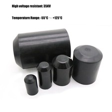 Image of Heat Shrink End Caps Adhesive Glue Lined 8-130mm 2:1 Ratio Cable Insulation Seal