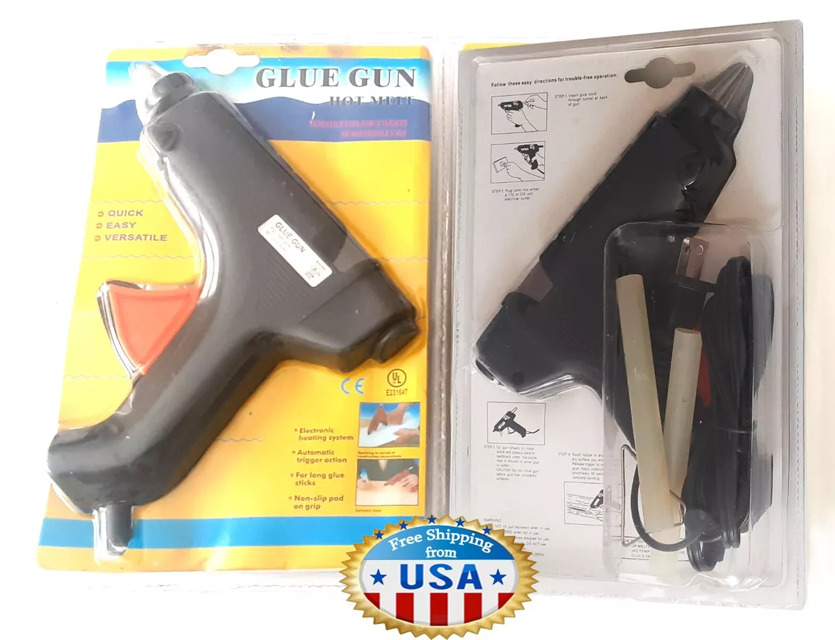 UL E231647 New 40W High Temp Hot Melt Glue Gun Large w/ 2 extra