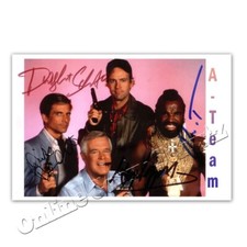 A-Team mit George Peppard, Dwight Schultz, Dirk Benedict, Mr. T Autogrammfoto &deg;4