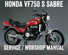 Honda VF750S VF750 S Sabre V45 V4 Repair Workshop Service Manual PDF File