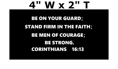Corinthians 16:13 - Car Truck Window Sticker Decal Christian Bible Verse Jesus
