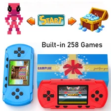 Portable Handheld Game Console 3" HD Built-in 258 Games HD Classic Kids Toy Gift