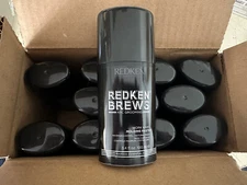 DEALER LOT:  12 PCS / 1 CASE Redken Brews Work Hard Molding Paste 3.4 oz Pump