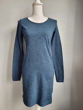 Blue Bodycon Dress Size 10 Unlined Stretch Womens