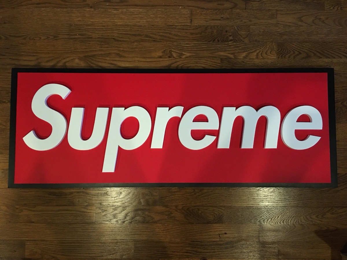 Supreme Box Logo Sign Display Skateboard Skateboarding SB | eBay Supreme Box Logo Sign Display Skateboard Skateboarding SB | eBay
