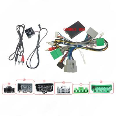 for Land Rover Android navigation power cord, audio 16P  cable+protocol box