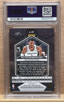 2023-24 Panini Mosaic - NBA Debut Victor Wembanyama #257 Blue