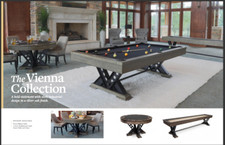 Vienna Ultimate Game Room Pool Table Shuffleboard Poker Table & FREE SHIPPING