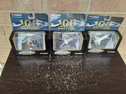 Corgi 100 Years Of Flight Lot - Space Shuttle Columbia Apollo 11 Lunar Module
